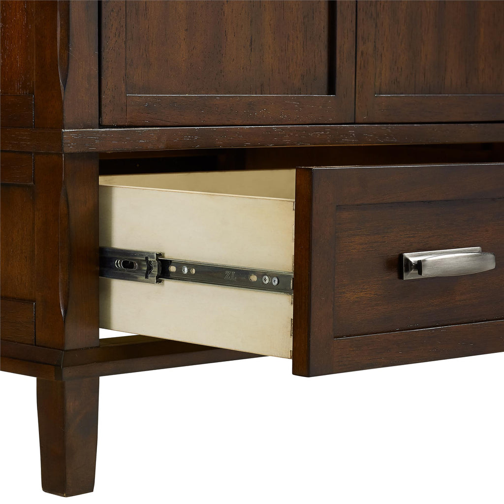 Otum Solid Wood 18-30 Inch Bathroom Vanity with Pre-Installed Oval Porcelain Sink