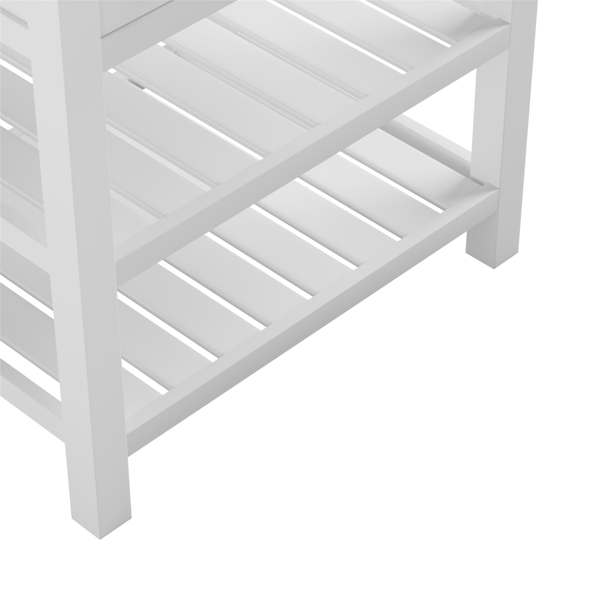 Camden Bathroom Vanity with Ceramic Sink and Metal Towel Rack