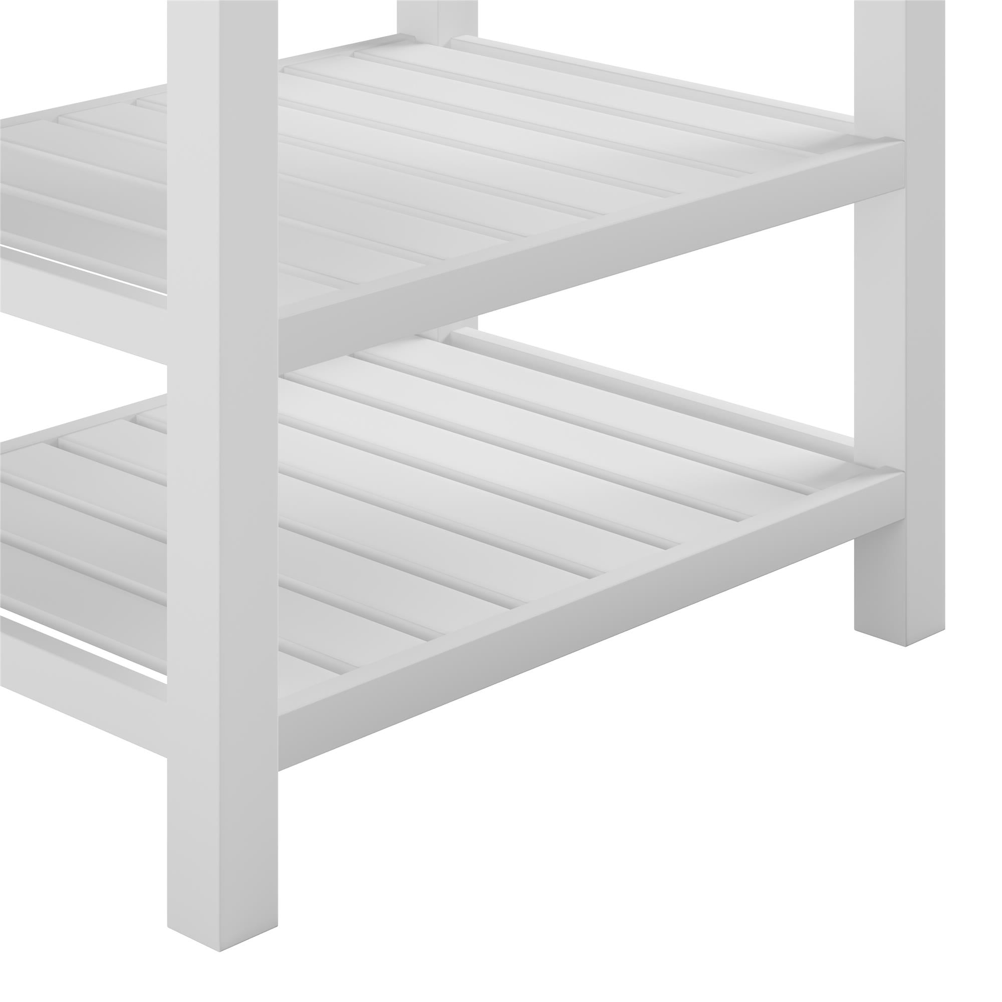 Camden Bathroom Vanity with Ceramic Sink and Metal Towel Rack