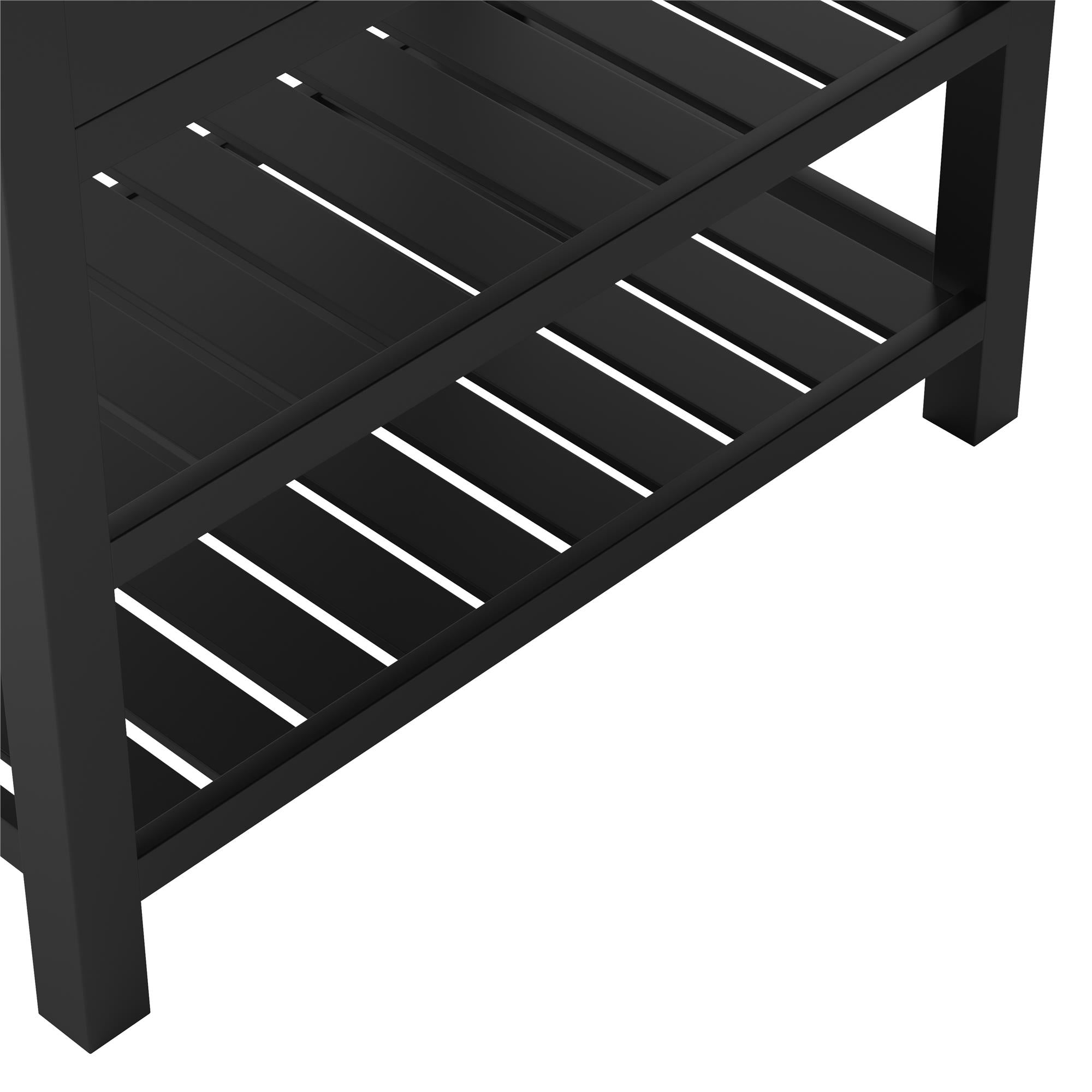 Camden Bathroom Vanity with Ceramic Sink and Metal Towel Rack