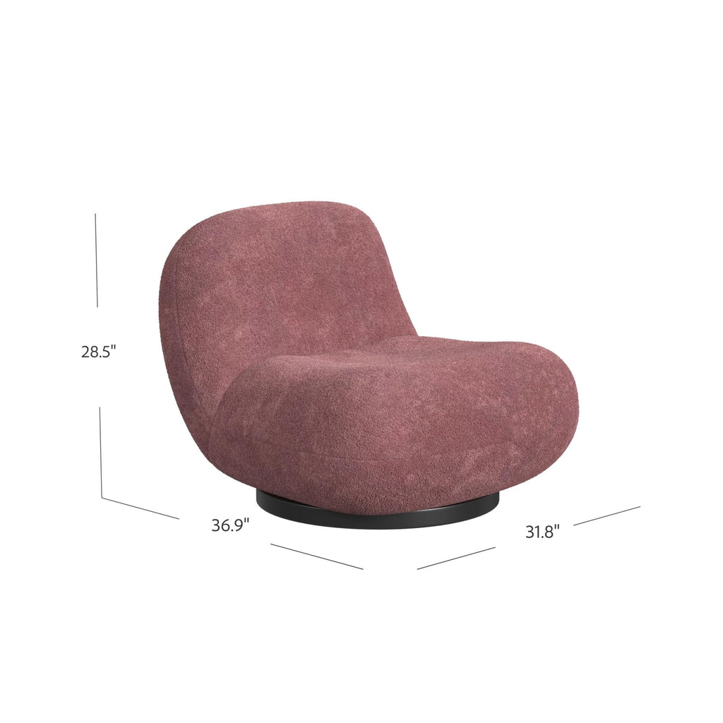 The Village Crosby Boucle Swivel Chair