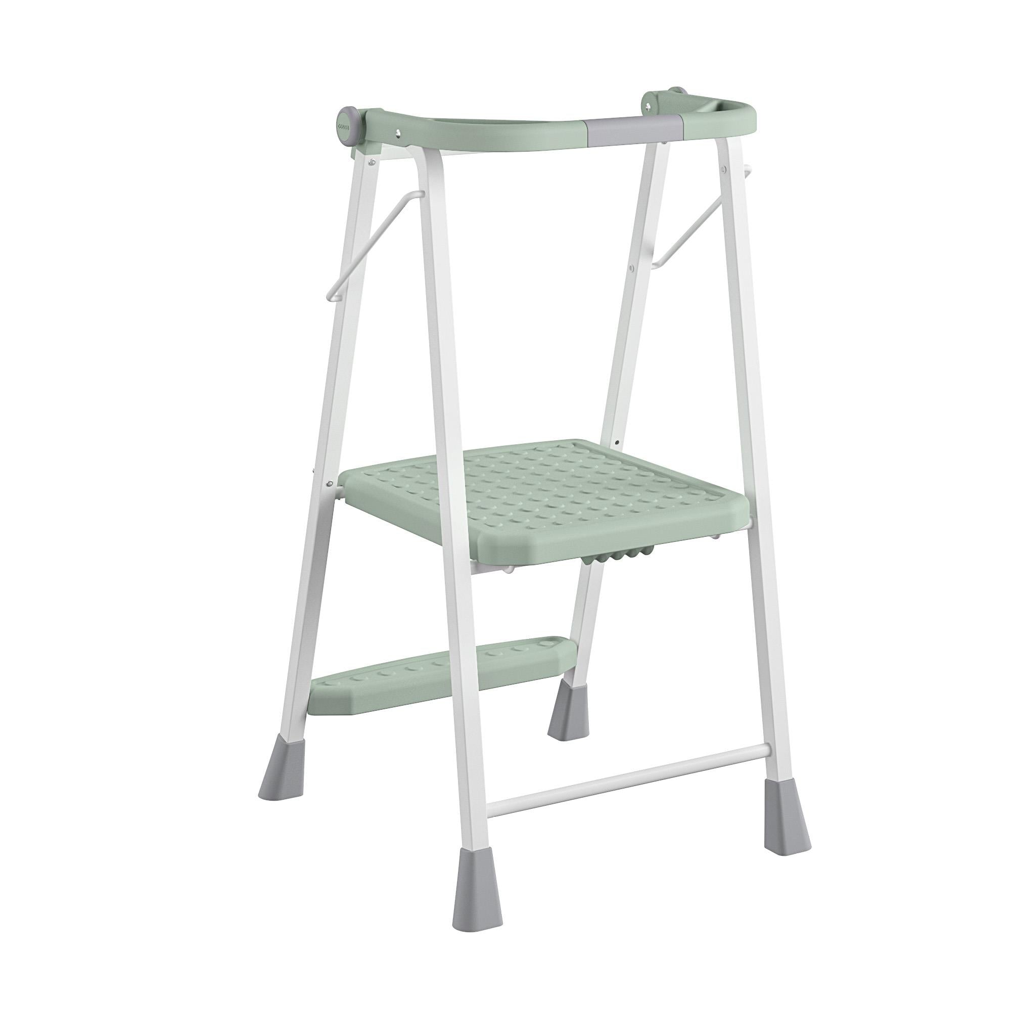 2-Step Kitchen Steel and Resin Step Stool