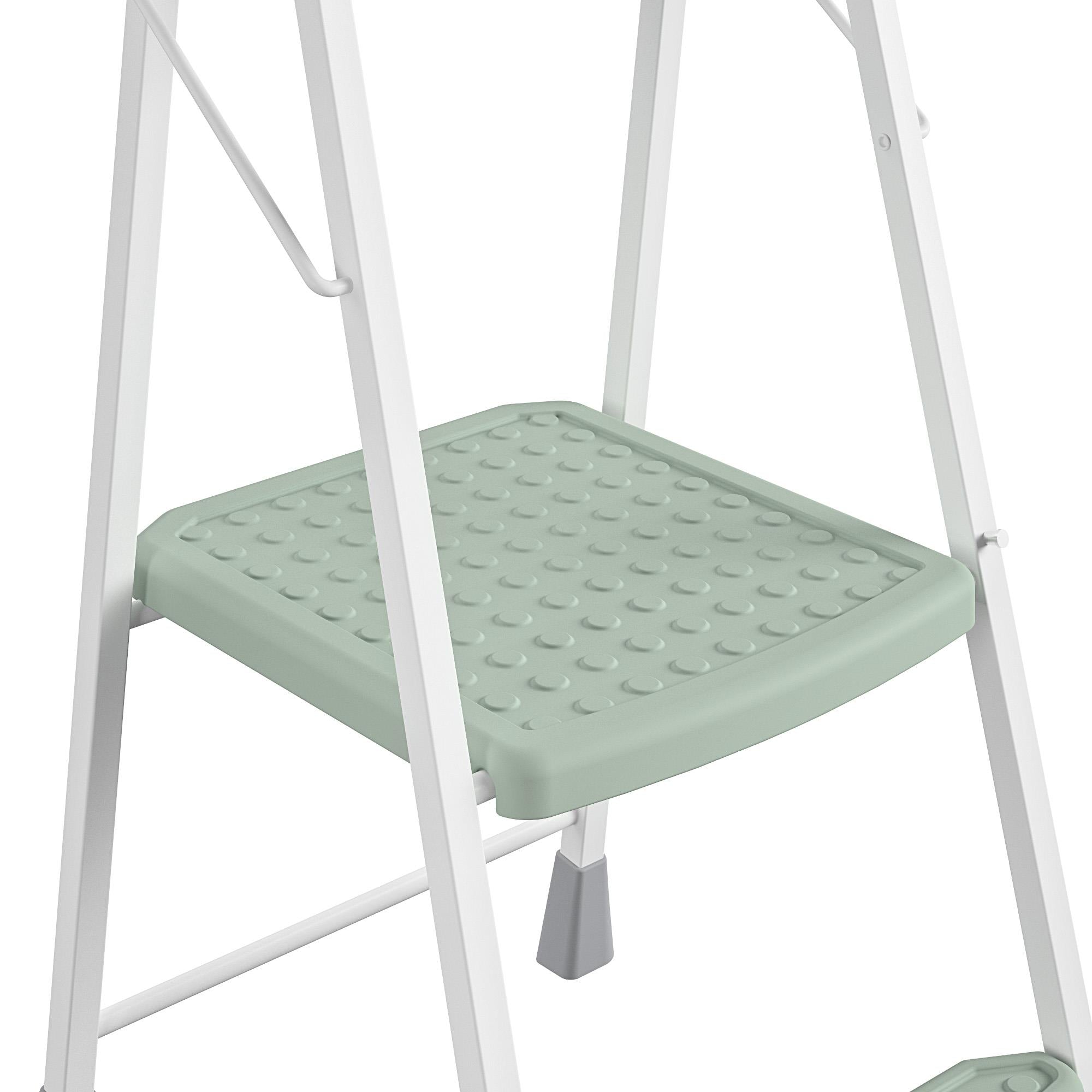 2-Step Kitchen Steel and Resin Step Stool