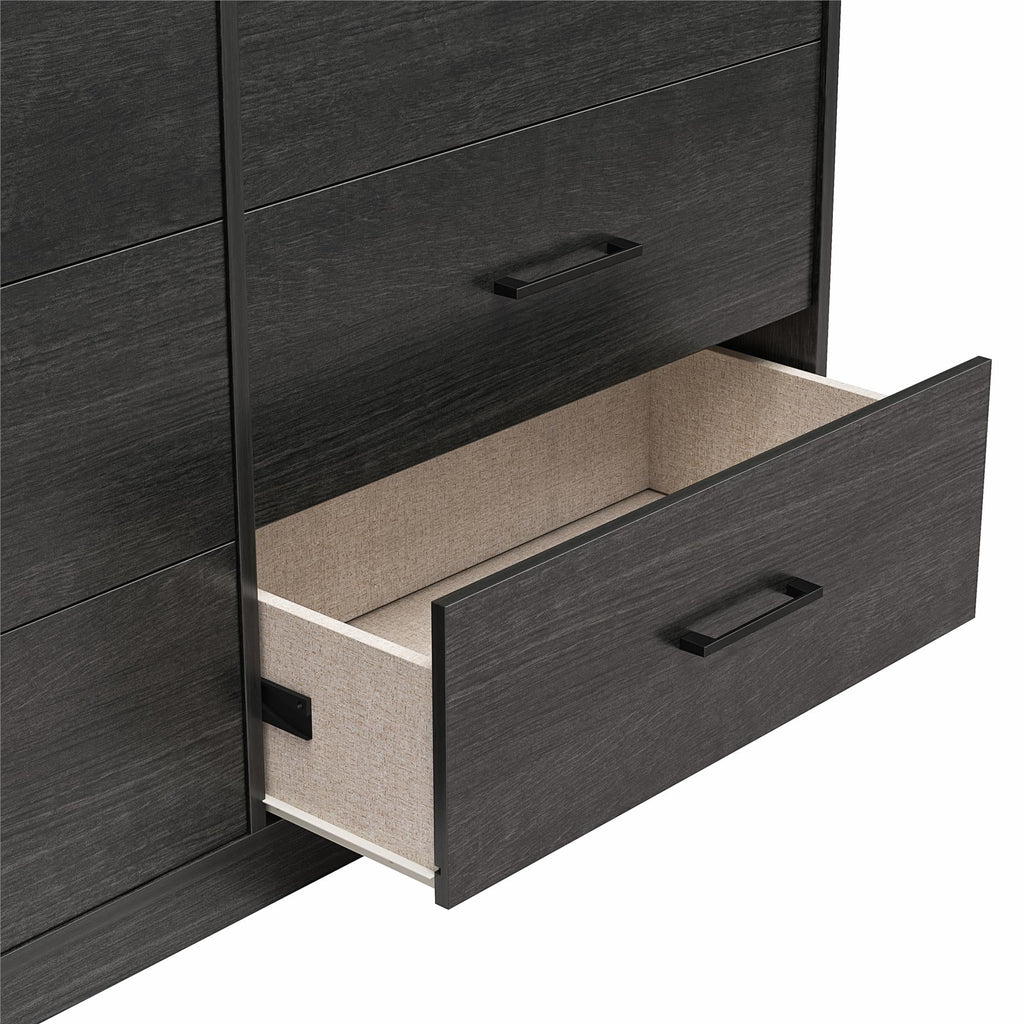 Easy Build Pearce Wide 6 Drawer Dresser with Interlocking SwitchLock™ System