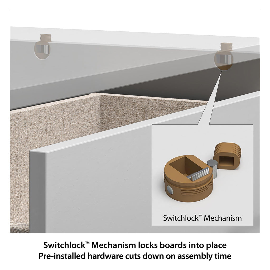 Easy Build Pearce Wide 6 Drawer Dresser with Interlocking SwitchLock™ System