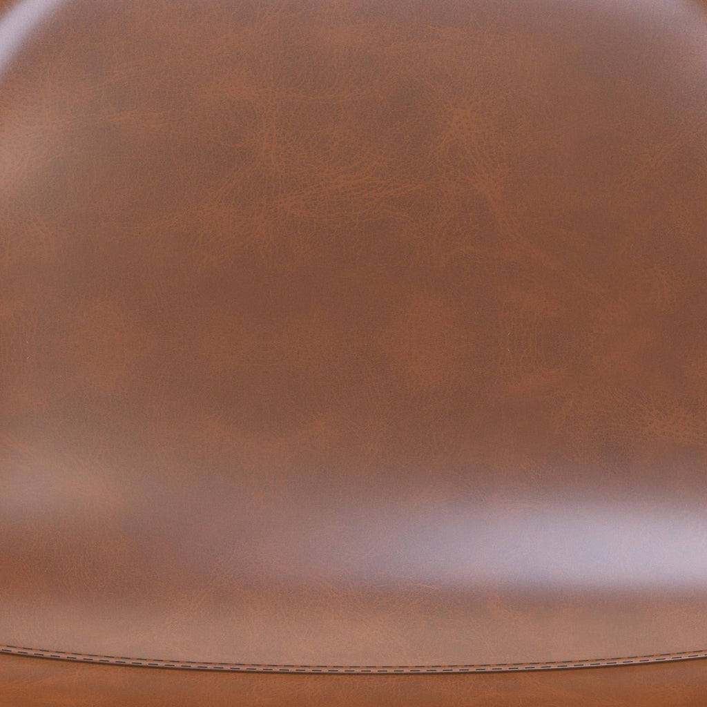 Brandon Upholstered Mid Century Modern Kitchen Bar Stool with Metal Legs