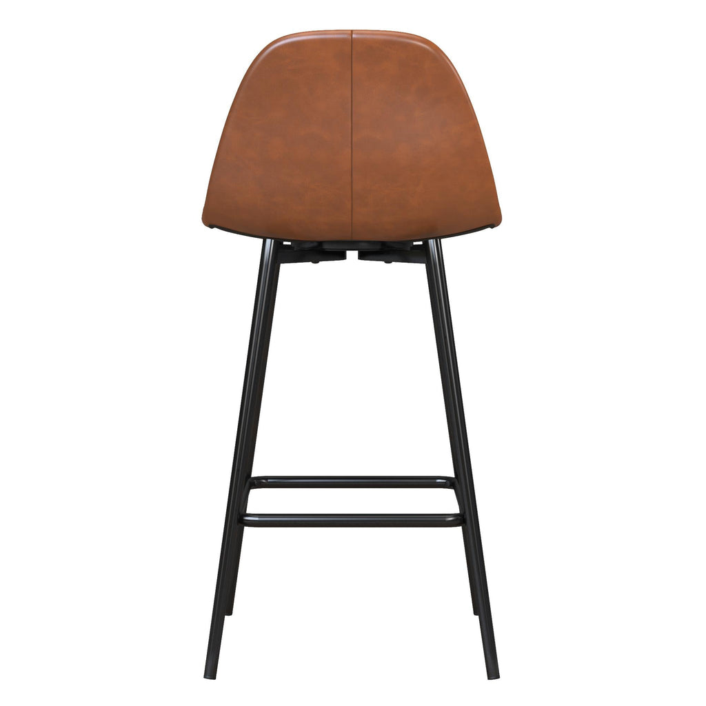 Brandon Upholstered Mid Century Modern Counter Height Bar Stool