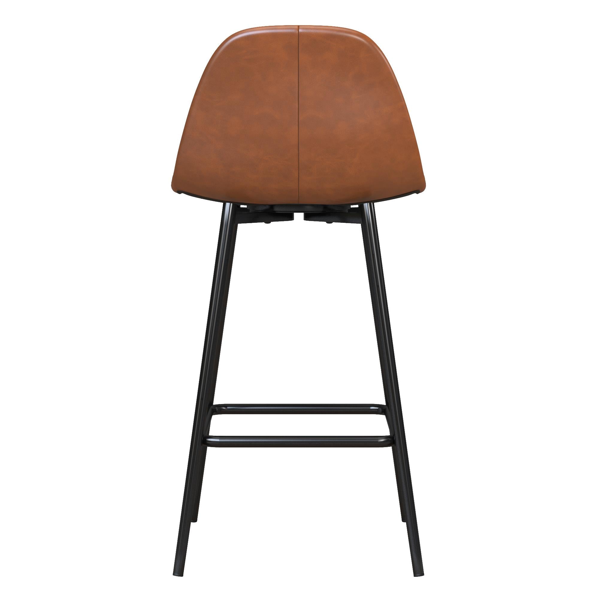 Brandon Upholstered Mid Century Modern Counter Height Bar Stool