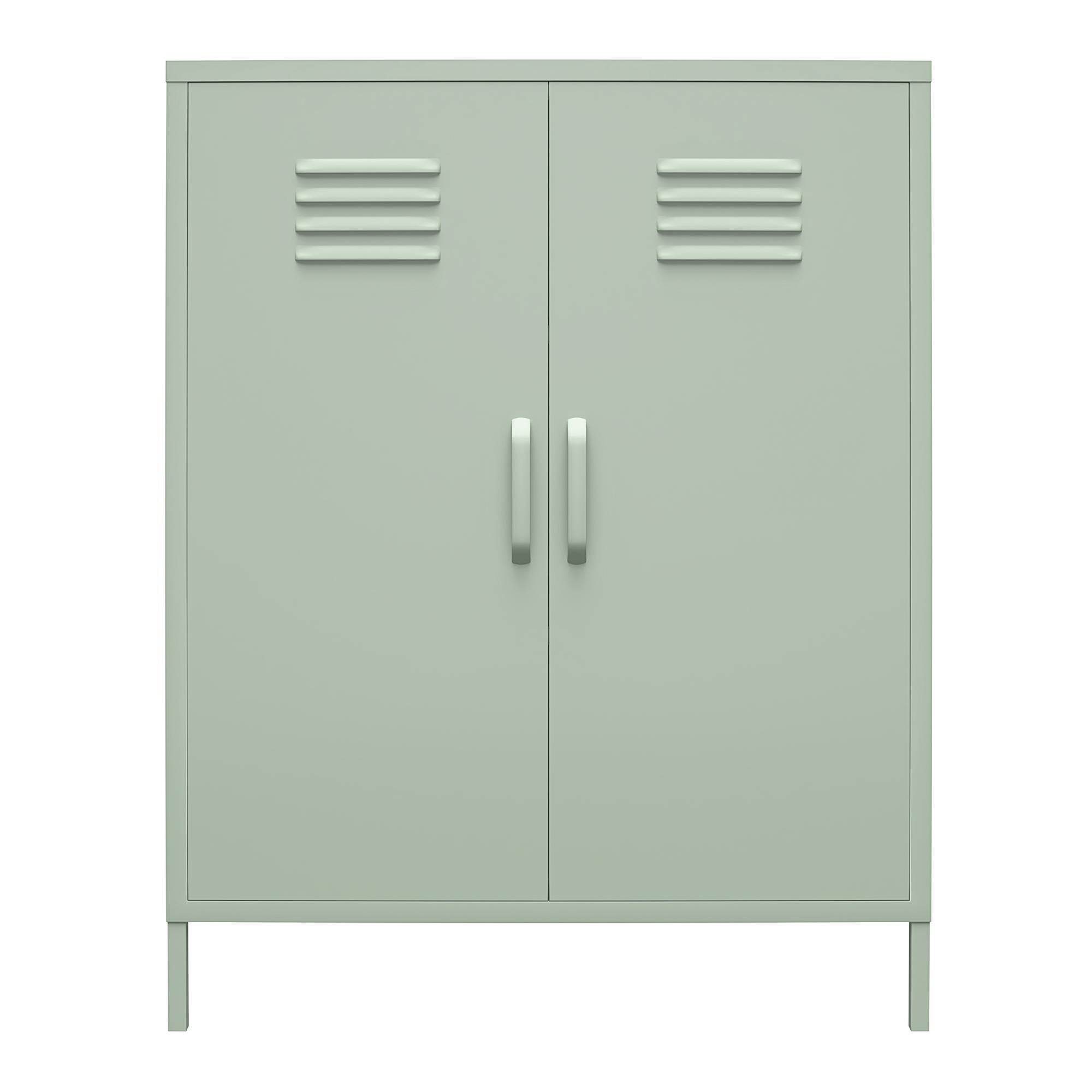 Shadwick 2 Door Metal Locker Style Accent Storage Cabinet