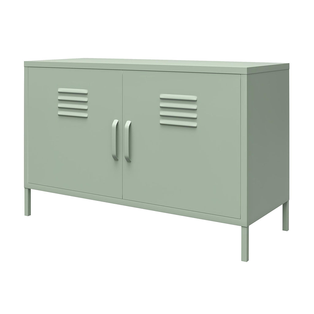 Shadwick 2 Door Wide Metal Locker Accent Storage Cabinet