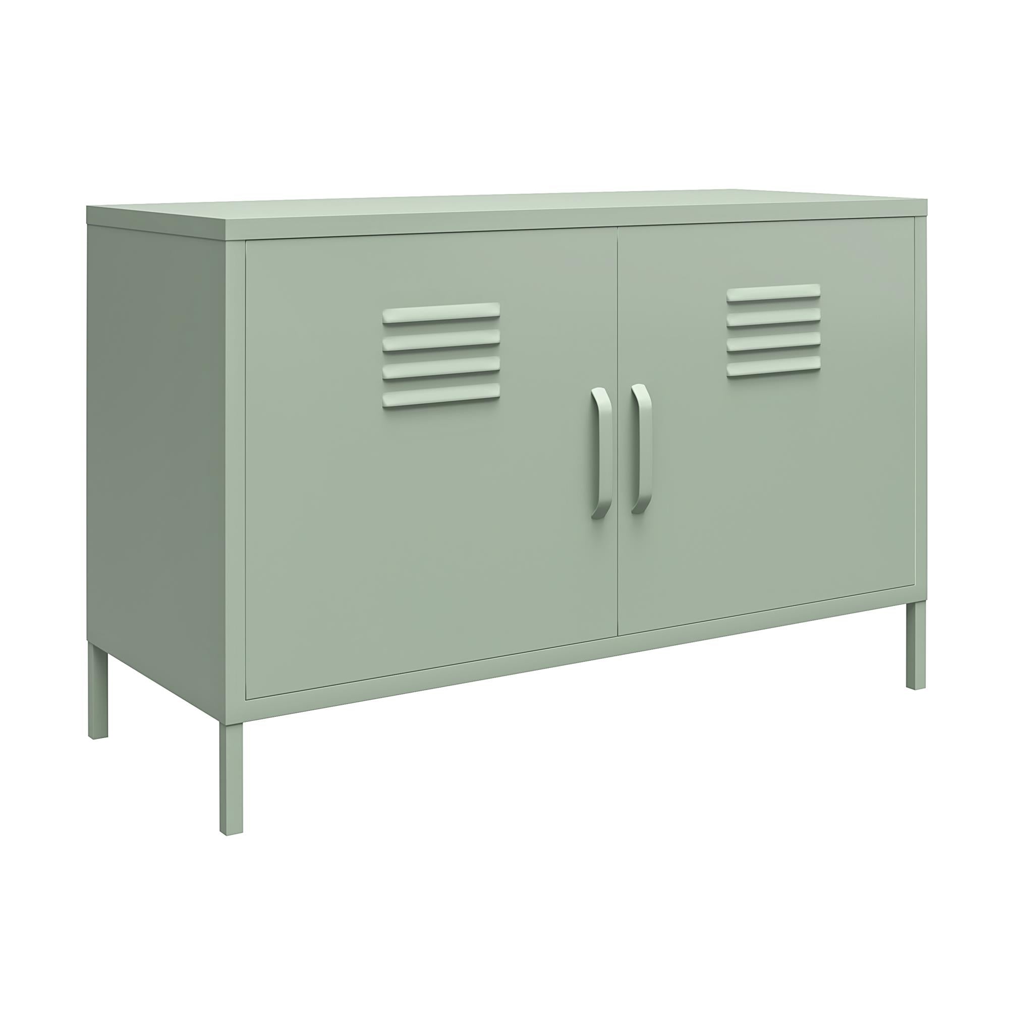 Shadwick 2 Door Wide Metal Locker Accent Storage Cabinet